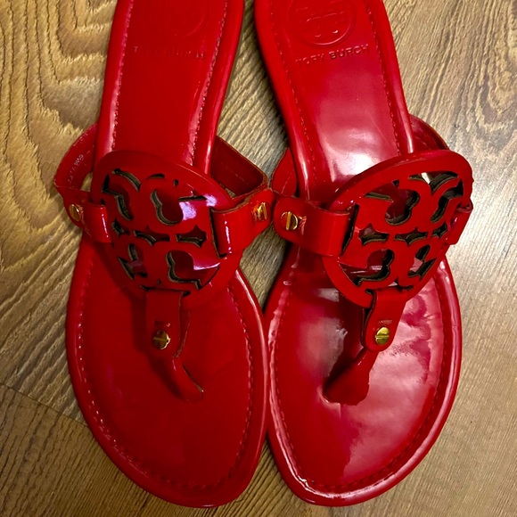 Tory Burch, Miller leather sandals - Picture 1 of 3